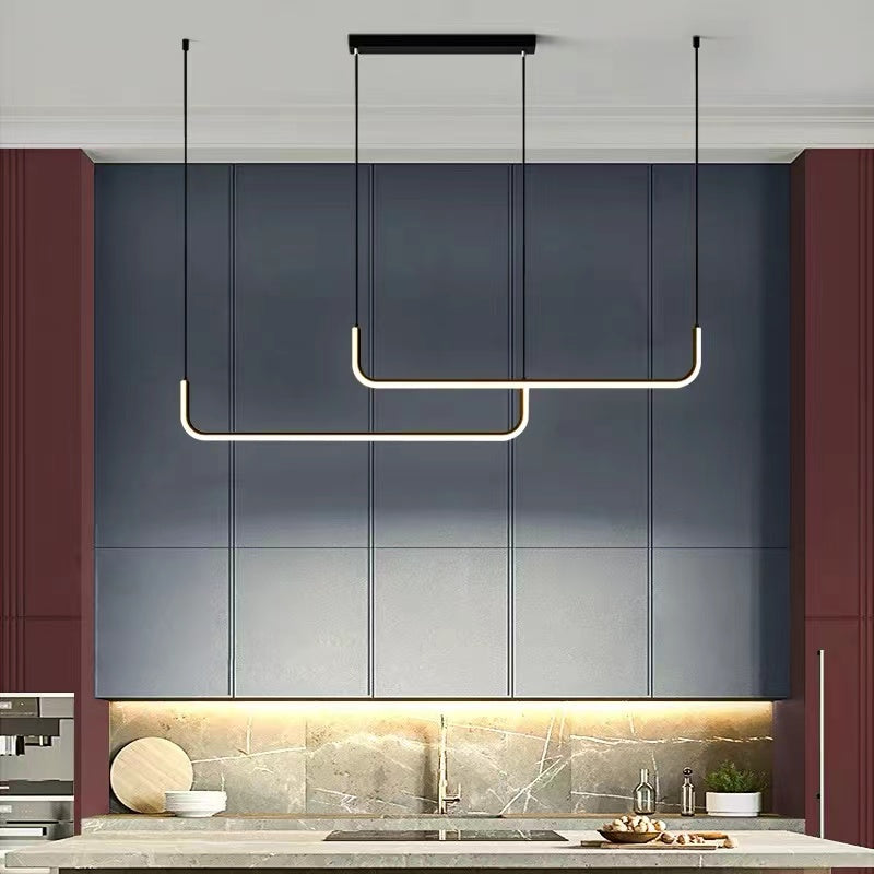 Arisha Moderne LED Kroonluchter Goud/Zwart Metaal Eetkamer/Woonkamer