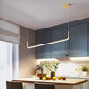 Arisha Moderne LED Kroonluchter Goud/Zwart Metaal Eetkamer/Woonkamer