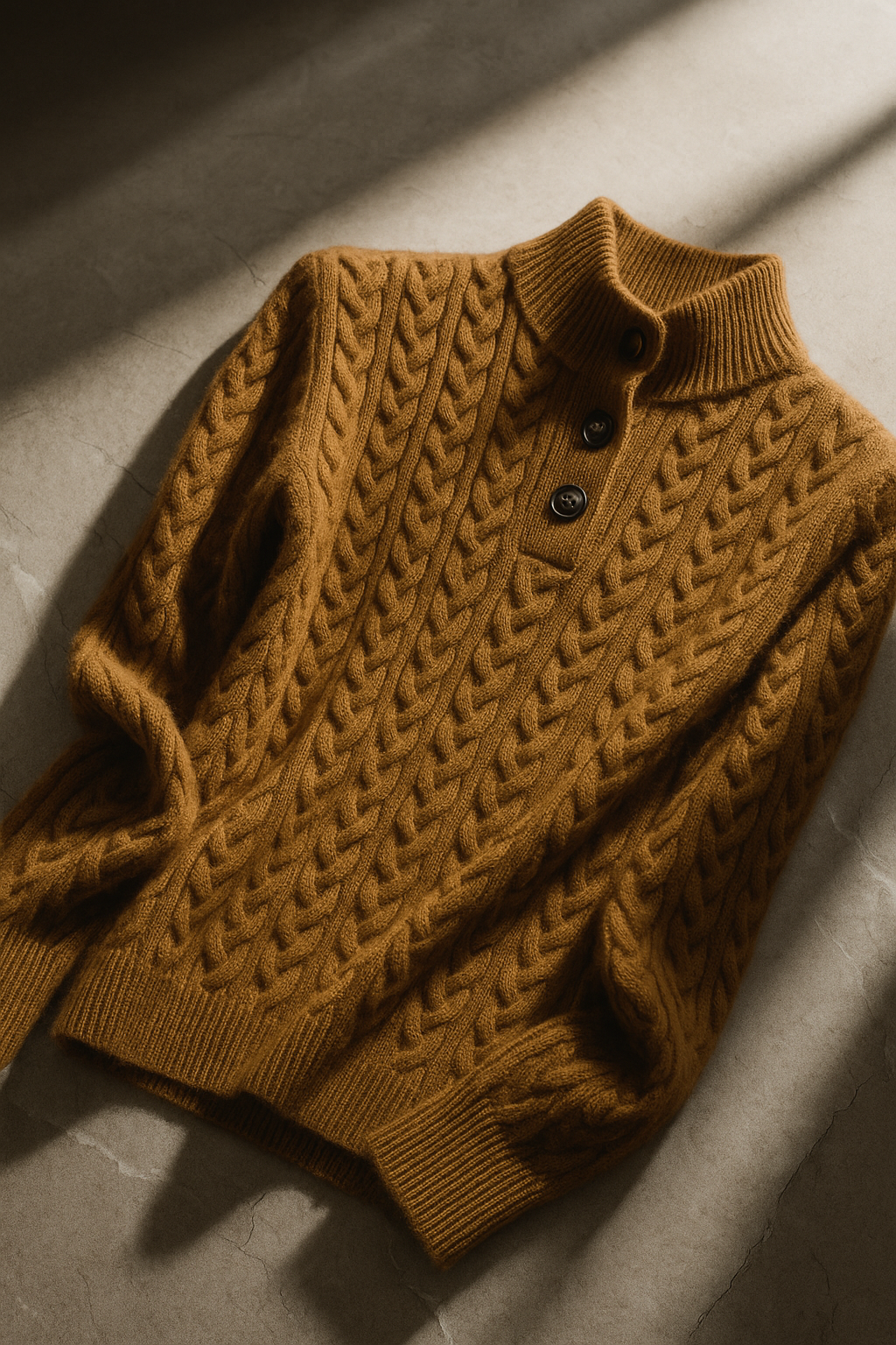Arden kasjmier vest met knopen