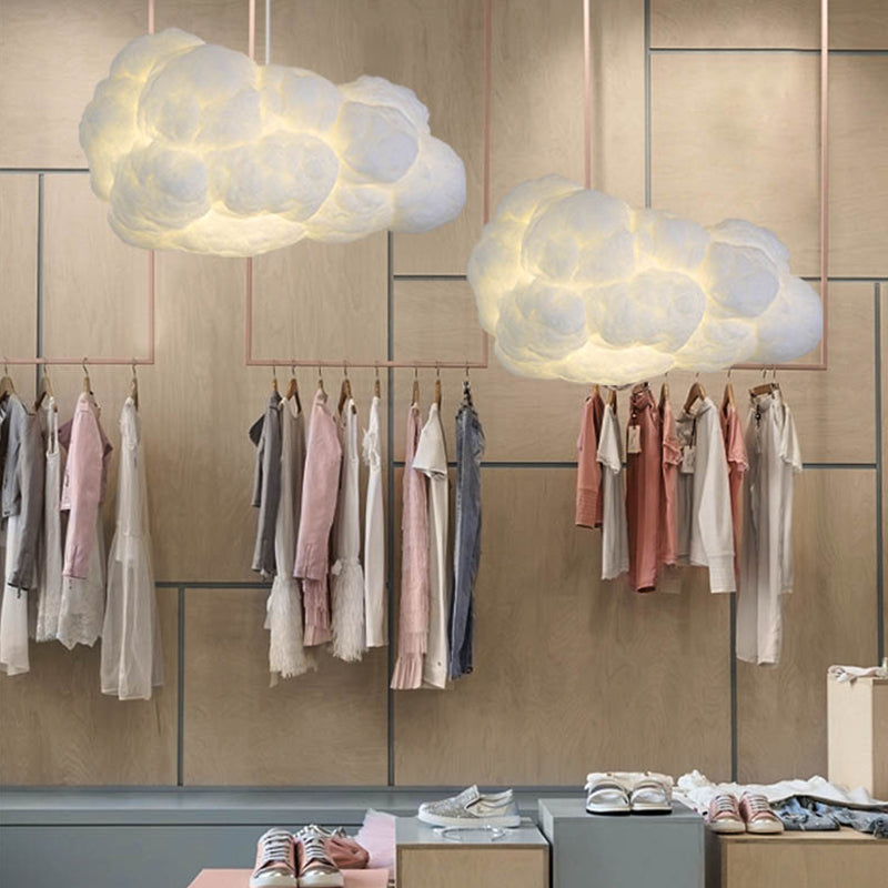 Witte Wolken Hanglamp Voor Slaapkamer - CloudGlow