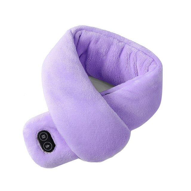 Verwarmde nekwarmer met trilmassage, 3 warmtestanden via USB