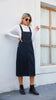 Dames midi denim schortjurk
