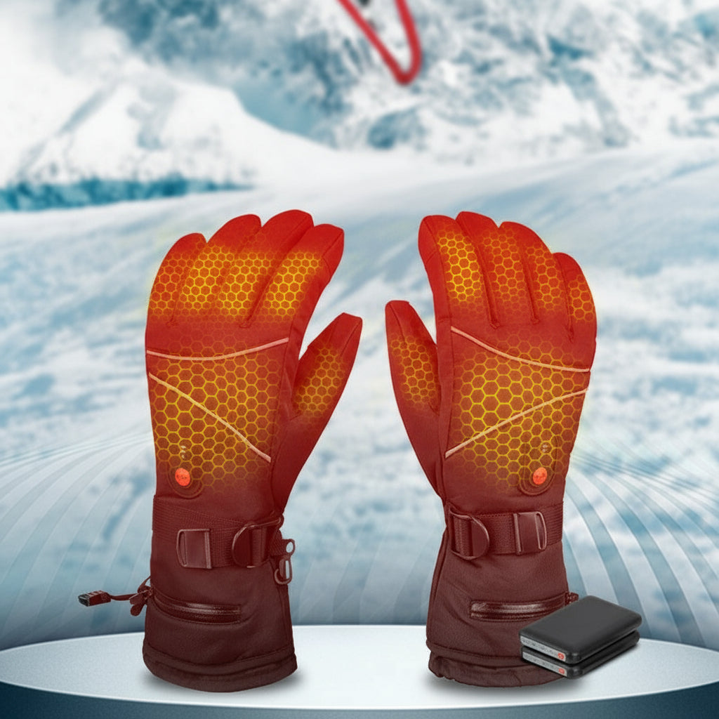 Waterdichte verwarmde handschoenen met oplaadbare accu