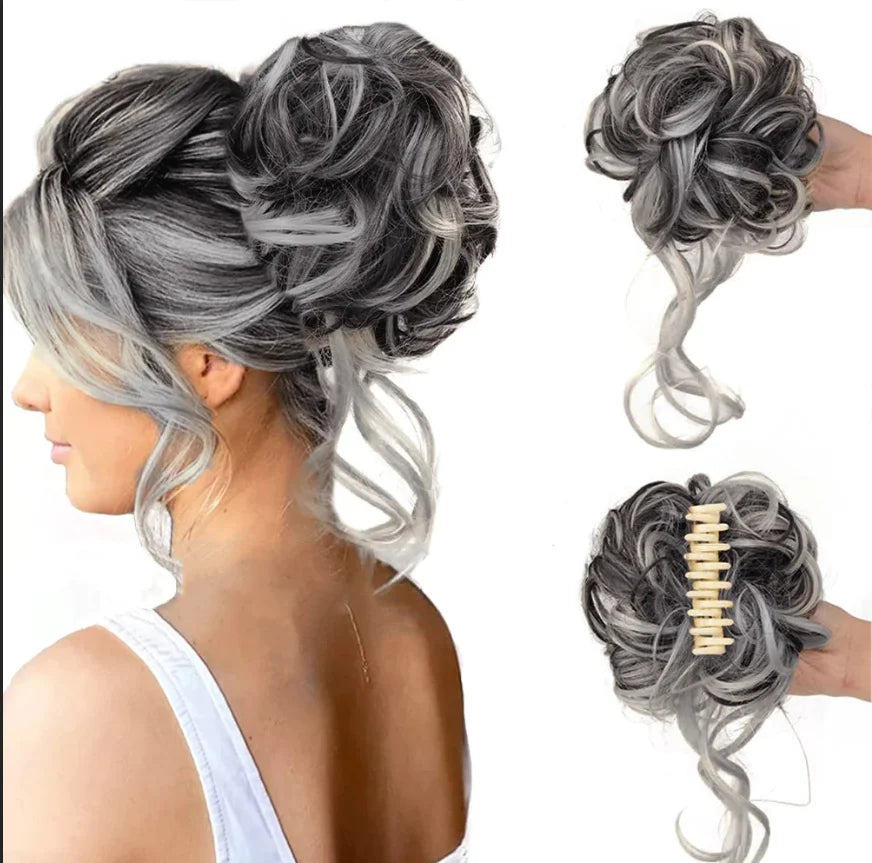 Krullen Chignon – Clip-in Haarextensions met Volume en Natuurlijke Look