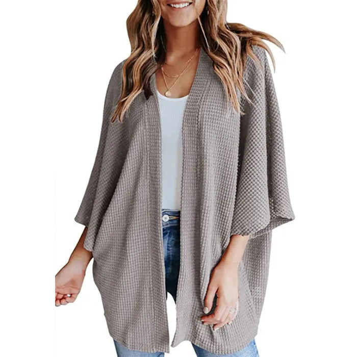 Losse Dames Cardigan met Driekwartmouw