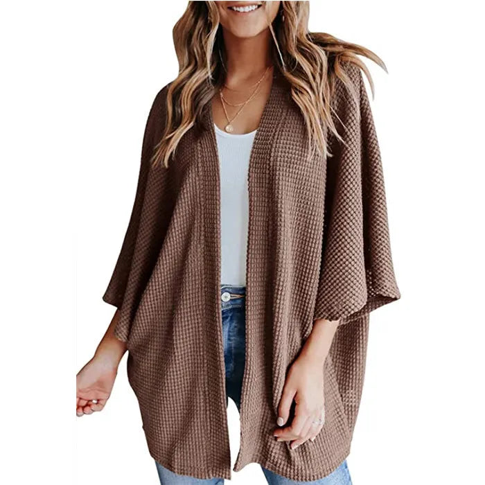 Losse Dames Cardigan met Driekwartmouw