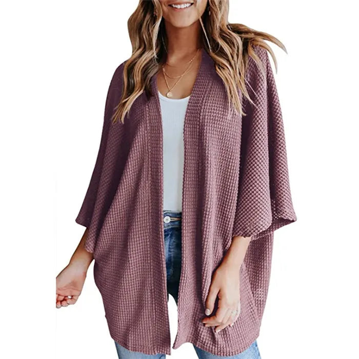 Losse Dames Cardigan met Driekwartmouw
