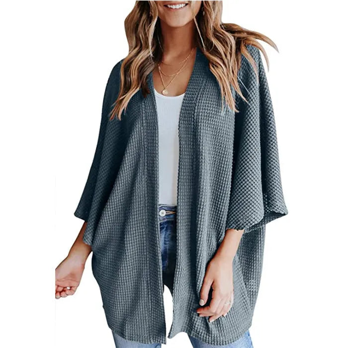 Losse Dames Cardigan met Driekwartmouw