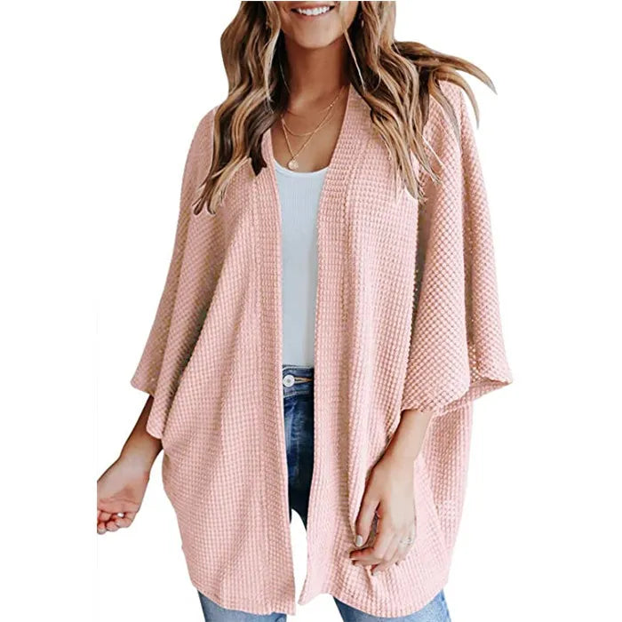 Losse Dames Cardigan met Driekwartmouw