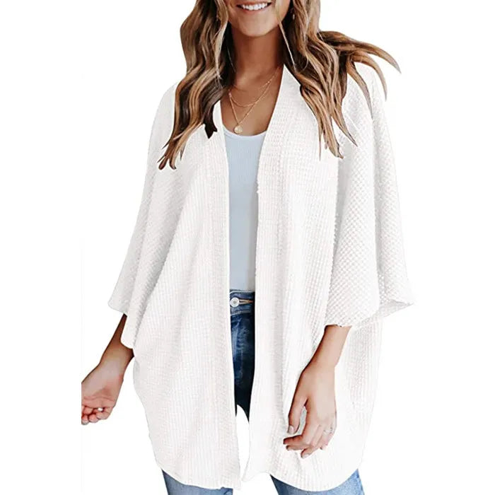 Losse Dames Cardigan met Driekwartmouw