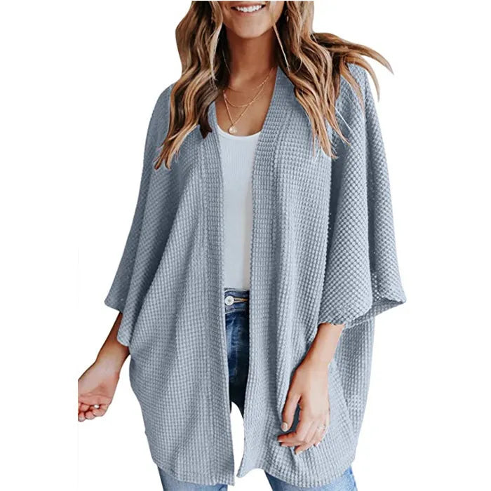 Losse Dames Cardigan met Driekwartmouw