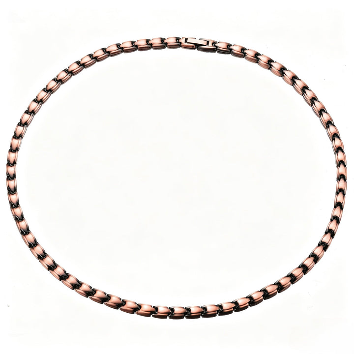 Unisex Red Copper Braided Necklace