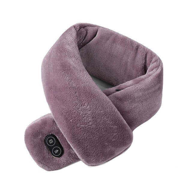 Verwarmde nekwarmer met trilmassage, 3 warmtestanden via USB