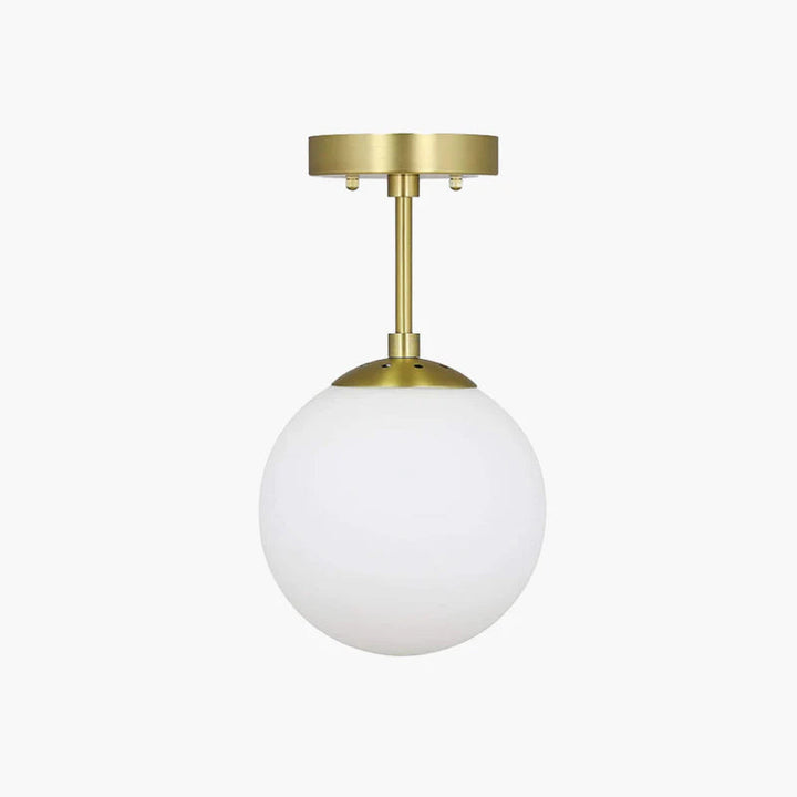 Valentina Moderne LED Plafondlamp, Bol, Goud, Slaapkamer/Woonkamer