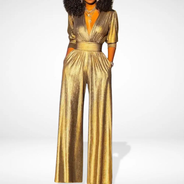 Dames Jumpsuit – Effen, Comfortabel, Avondkleding