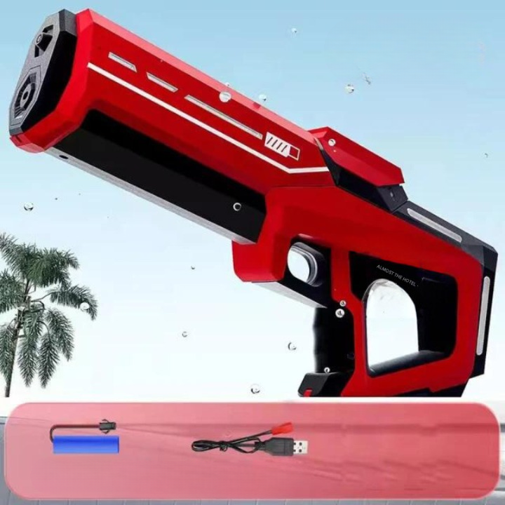 Automatisch Waterpistool met 1L Tank en Bereik van 10m – Puur Zomerplezier