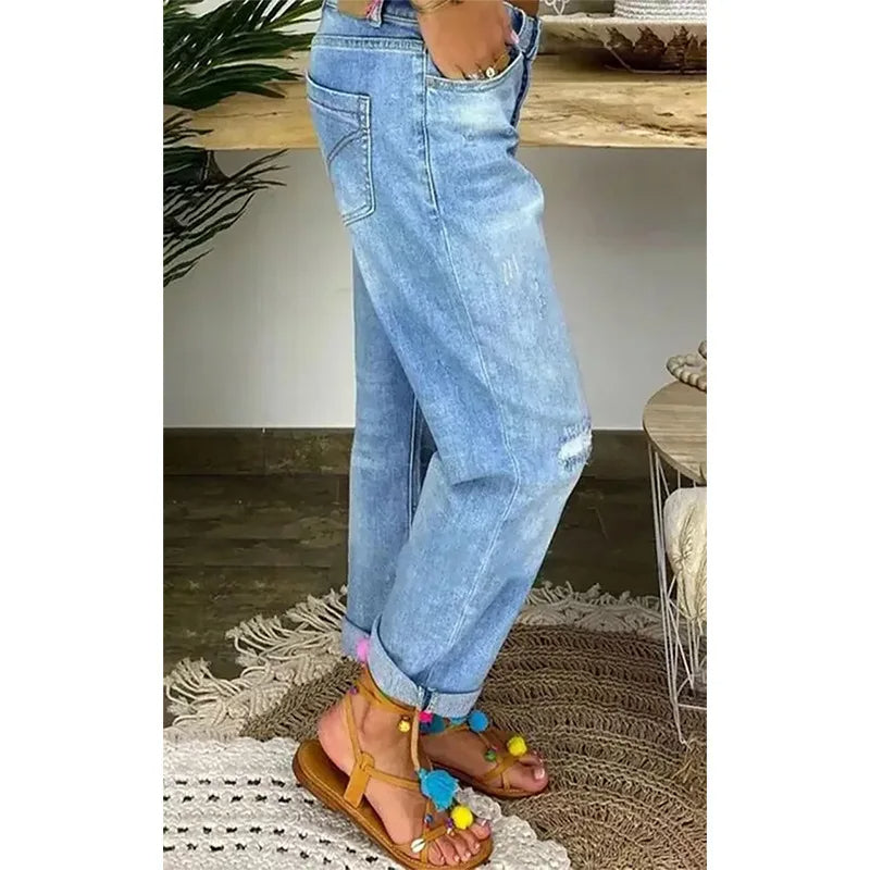 Rechte jeans met lage taille voor Vrouwen