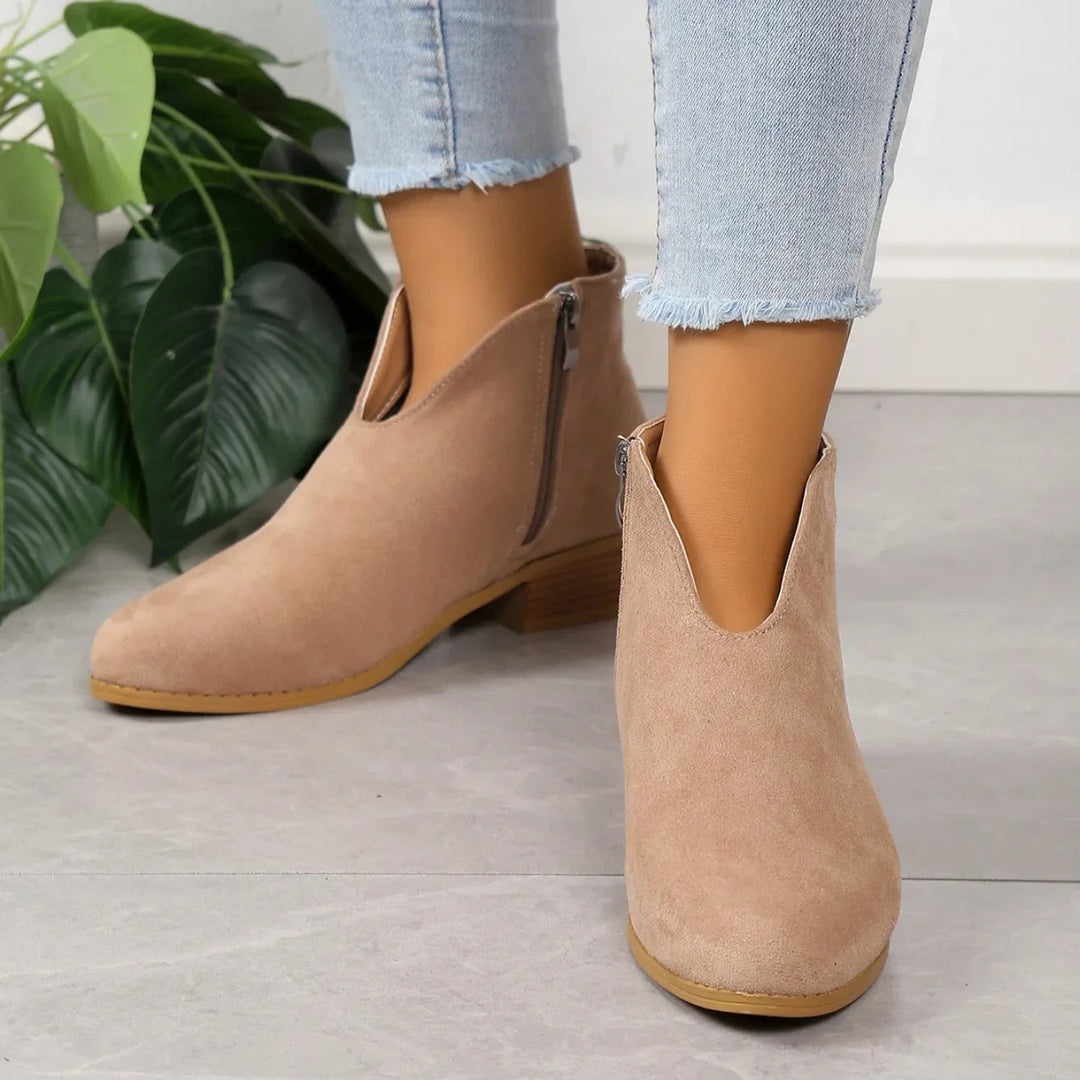 Stijlvolle Suède Enkellaarsjes voor Dames