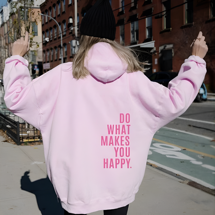 Bedrukt gezellig sweatshirt met capuchon