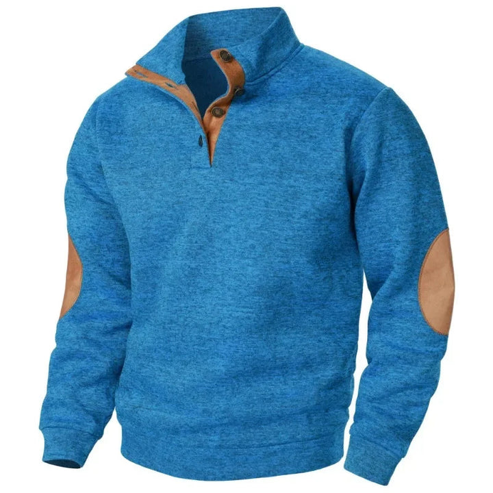 Heren V-hals Sweatshirt voor Outdoor & Comfortabel Stijl