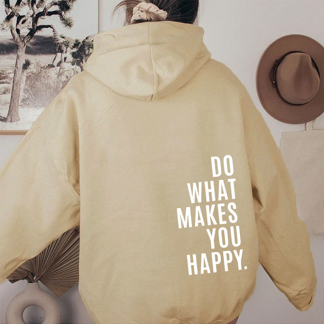 Vrouwen Geprinte Hoodie – Casual Pullover met Moderne Straatstijl