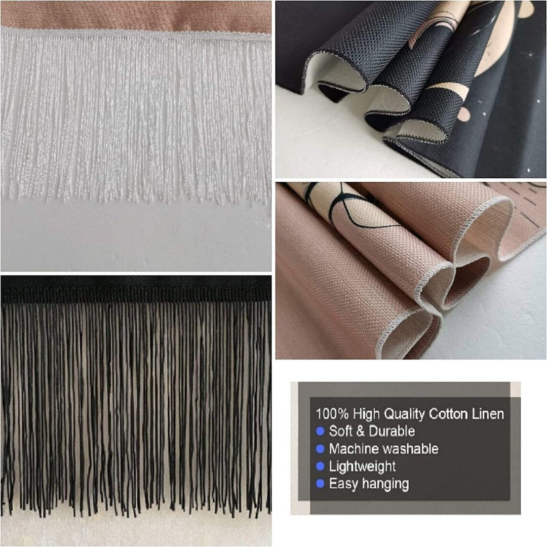 Bohemian Zon & Maan Wandtapijt Set (2 stuks) - Boho Decoratie voor Thuis