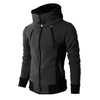 Slim-fit Fleece sportjack met Rits en Capuchon Heren