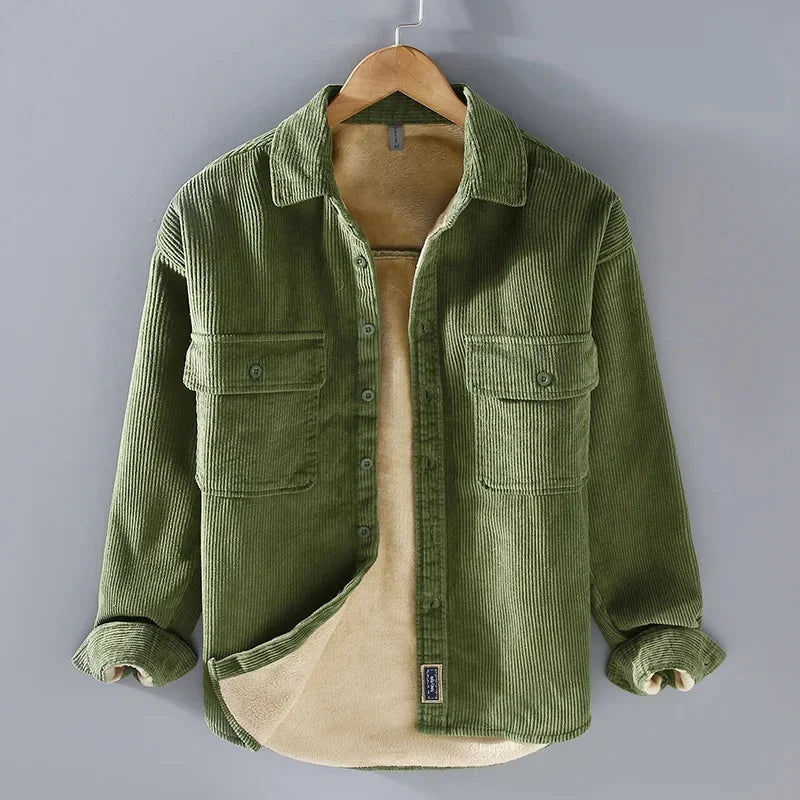 Fleece-gevoerde Corduroy jack