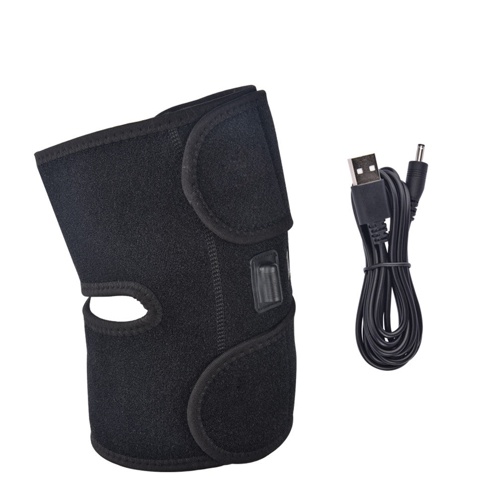 Elektrische kniewarmer met 3 standen, via USB of adapter