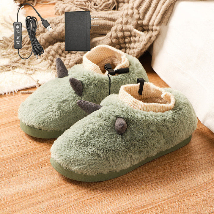 Verwarmde pantoffels met USB en superzacht velours, unisex