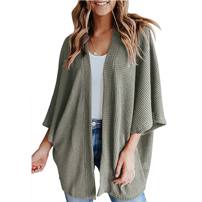 Losse Dames Cardigan met Driekwartmouw