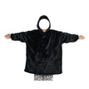 Deken hoodie van flanel met capuchon en zak – one size
