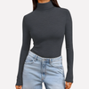 Vrouwen Turtleneck Lang Mouw Top