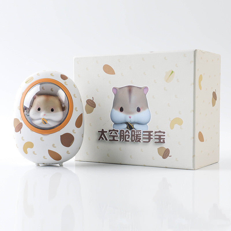 Hamster-handwarmer met powerbank 5000 mAh en 4 warmtestanden