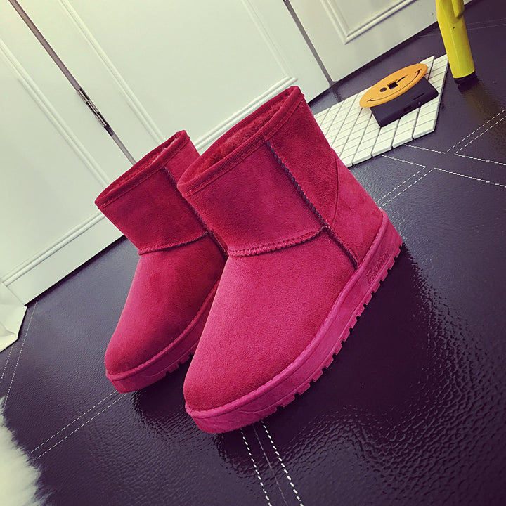 Snowboots voor dames met nepbont en antislip rubberzool