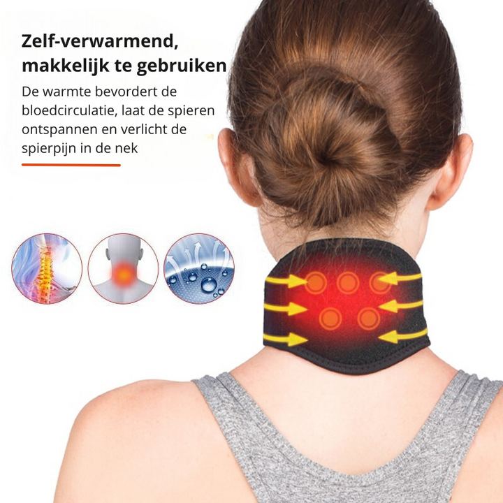 VitalTherm nekwarmer | Met toermalijn en magneten | Zelfverwarmend