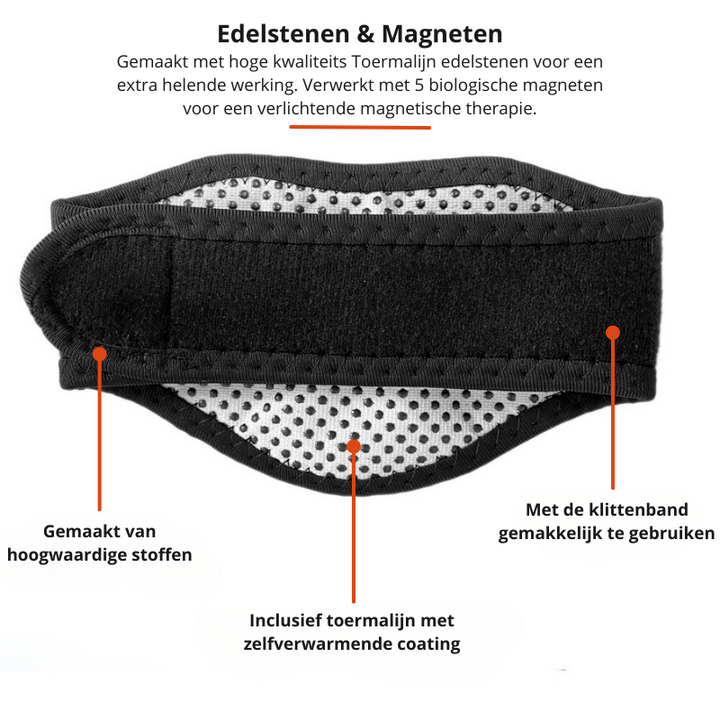 VitalTherm nekwarmer | Met toermalijn en magneten | Zelfverwarmend