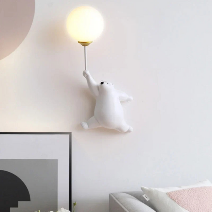 Wandlamp met ballonbeer