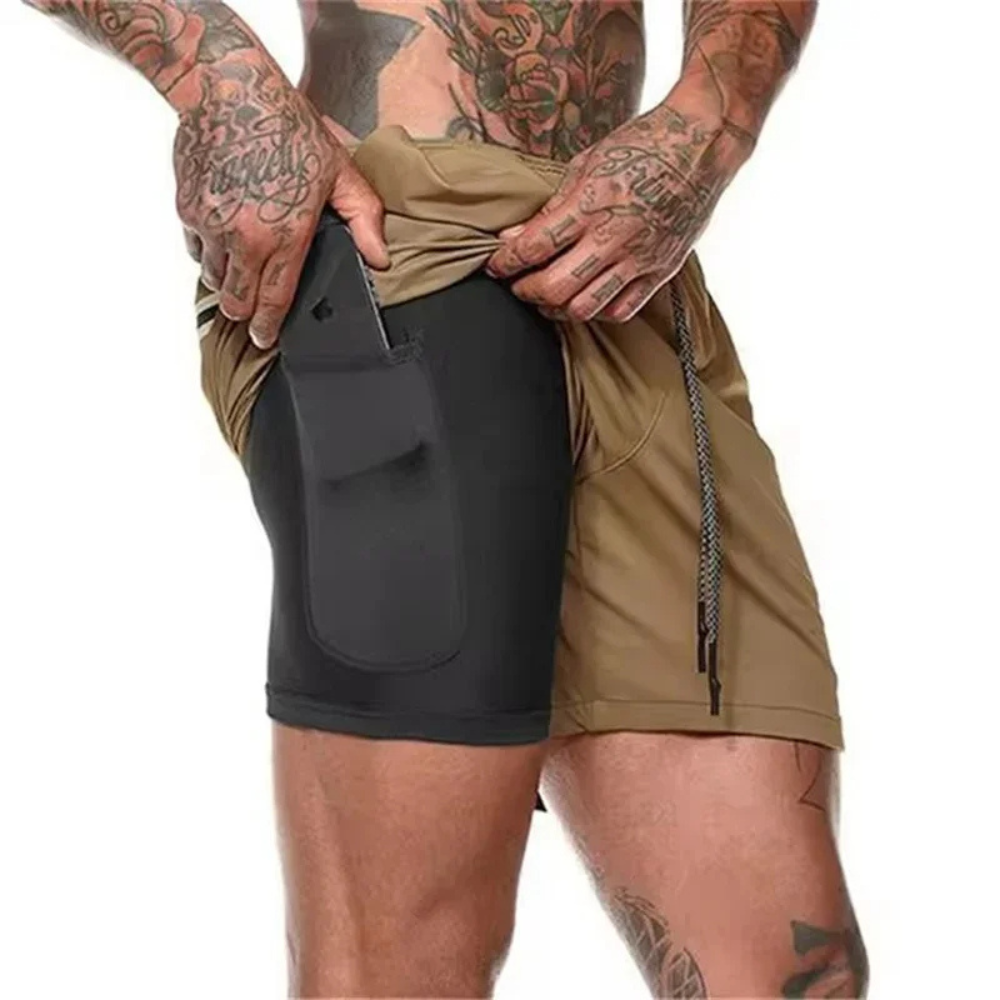 DraftFlex – 2-in-1 Sportshort voor Mannen