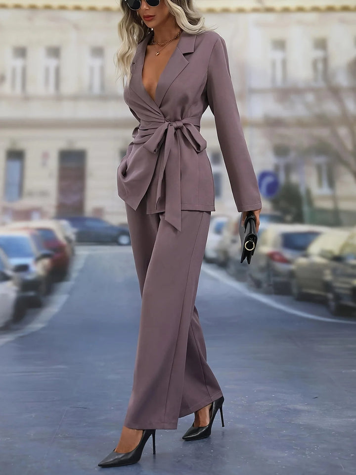 2-delige loungewear set voor dames – top en broek