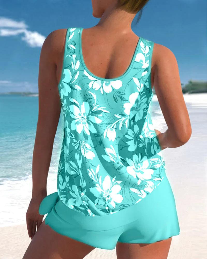 Tankini badpak set voor dames, tweedelig