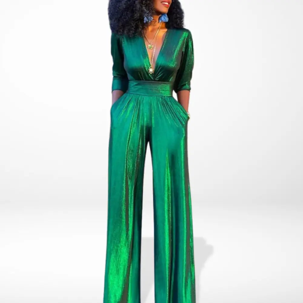 Dames Jumpsuit – Effen, Comfortabel, Avondkleding