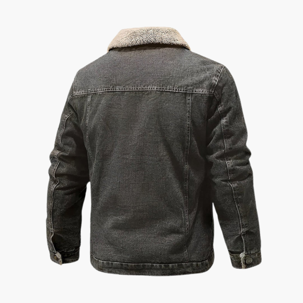 Heren Fleece-Voering Denim Jas Verkoopprijs