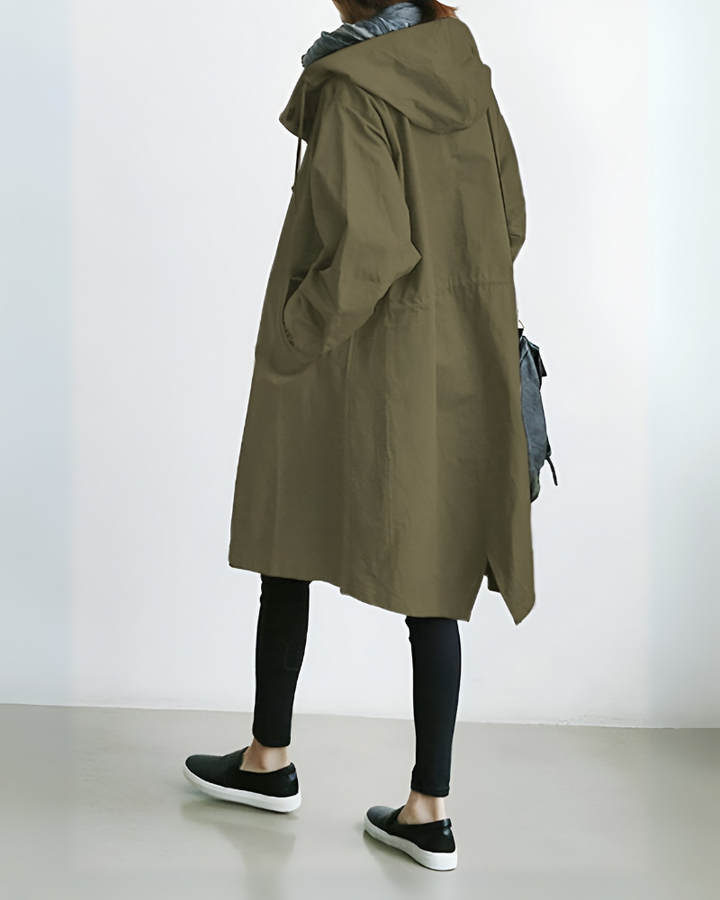 Klassieke trenchcoat met capuchon