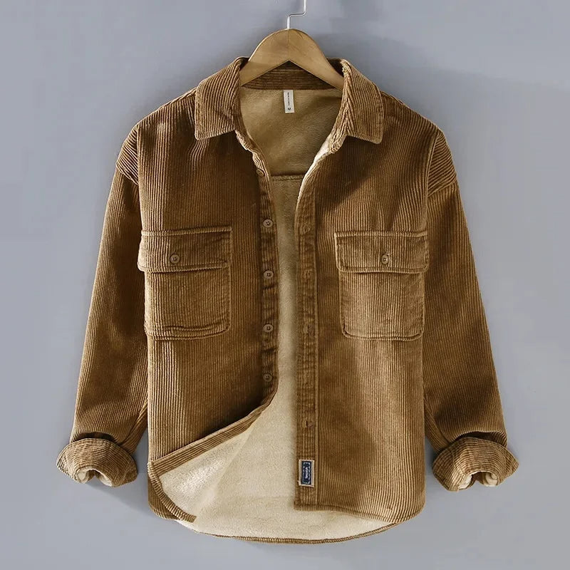 Fleece-gevoerde Corduroy jack