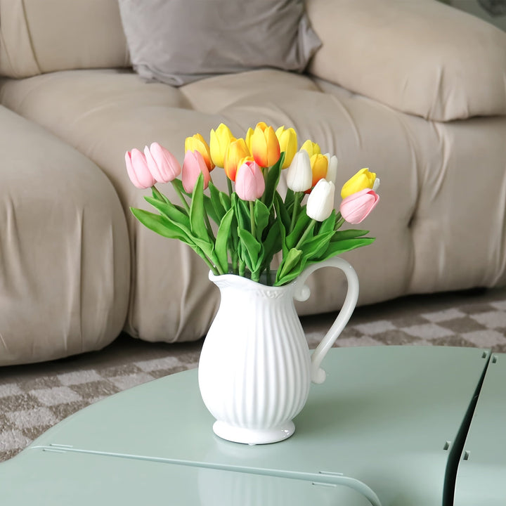 Set van 10 Realistische Tulpen – Perfect voor Bruiloften en Interieurdecoratie