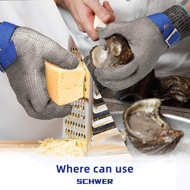 RVS Keuken Veiligheidshandschoen - IronGlove - Duurzaam - Roestvrijstalen Ontwerp