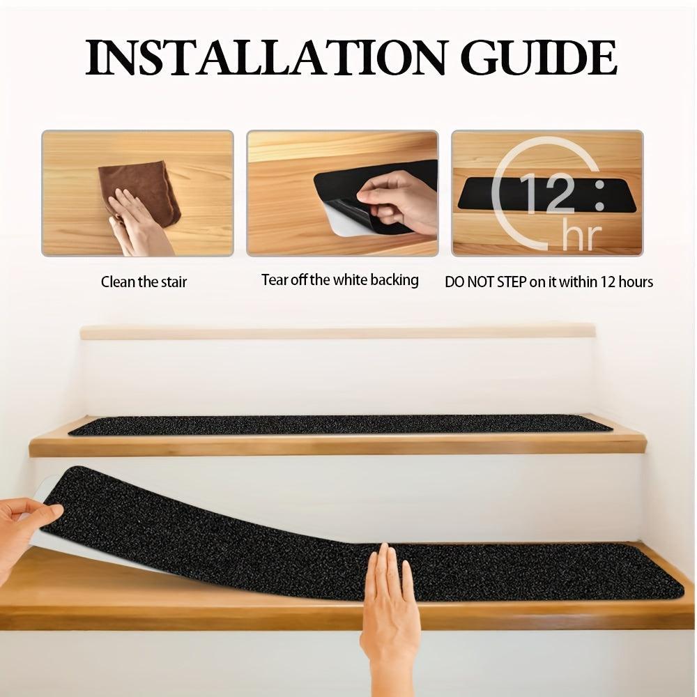 Antislip Treden 10-stuks – 6"x24", 80-Korrel, Weerbestendig