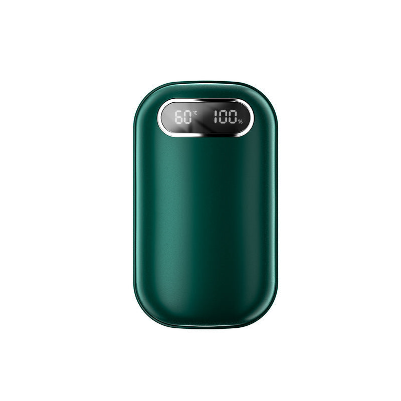 Oplaadbare handwarmer met digitaal display, aan twee kanten warm