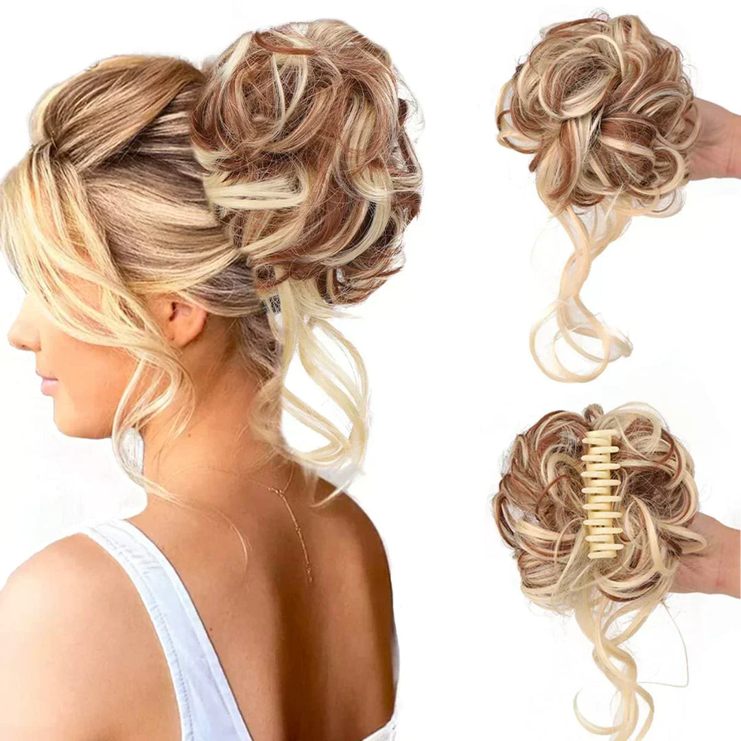 Krullen Chignon – Clip-in Haarextensions met Volume en Natuurlijke Look